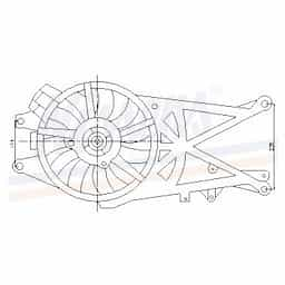 Ventilateur, condenseur de climatisation