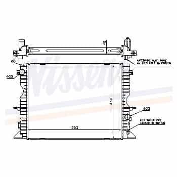 Radiateur, refroidissement du moteur 64311A Nissens