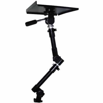 Support universel pour ordinateur portable noir DeLuxe (tête 3-Way)