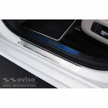 Seuil de porte en inox adaptable à BMW X7 G07 2019- 'Lines' - 4 pièces