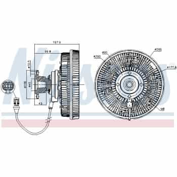 Embrayage, ventilateur de radiateur 86037 Nissens