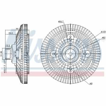 Embrayage, ventilateur de radiateur 86036 Nissens