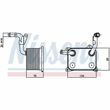 Radiateur d'huile 90744 Nissens