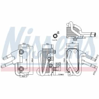 Radiateur d'huile de boîte automatique 90834 Nissens