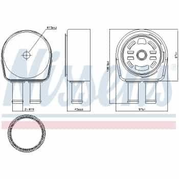 Radiateur d'huile 90946 Nissens