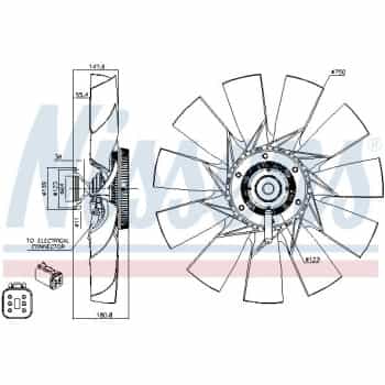 Embrayage, ventilateur de radiateur 86131 Nissens