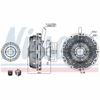 Embrayage, ventilateur de radiateur 86197 Nissens