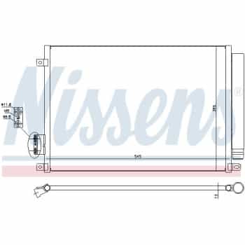 Condenseur, climatisation 940280 Nissens