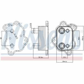 Radiateur d'huile 91150 Nissens