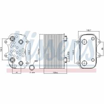 Radiateur d'huile de boîte automatique 91164 Nissens