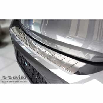 Protection de seuil de coffre en acier adapté pour Opel Corsa F Edition / Elegance HB 5 portes 2019- 'Ribs'