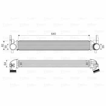 Intercooler, échangeur 818574 Valeo