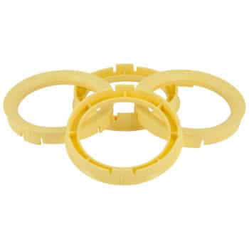 TPI ​Anneaux de centrage 63.3->58.1mm Jaune 4 pièces