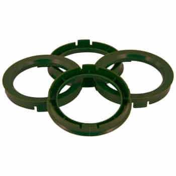 Anneaux de centrage TPI 70.1->65.1mm vert olive 4 pièces