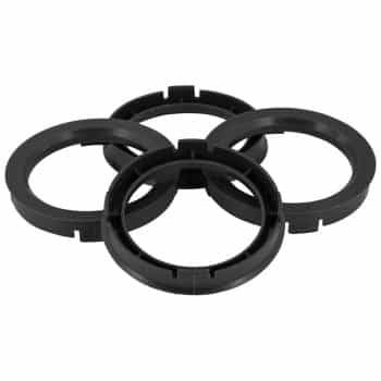 Anneaux de centrage TPI 74.1->71.6mm noir 4 pièces