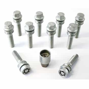H&R Jeu de boulons de roue coniques avec bague mobile R14 M15x1,25 - Longueur 49mm - 10 pièces - incl.