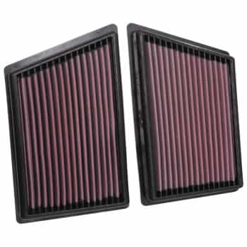 Filtre de rechange K&N adapté à Porsche 911 3.0 2019- (jeu de 2 pièces) (33-3153)