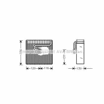 Evaporateur climatisation