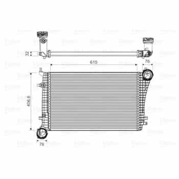 Intercooler, échangeur 818675 Valeo