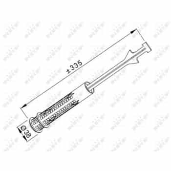 Filtre déshydratant, climatisation EASY FIT 33352 NRF