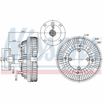 Embrayage, ventilateur de radiateur 86226 Nissens