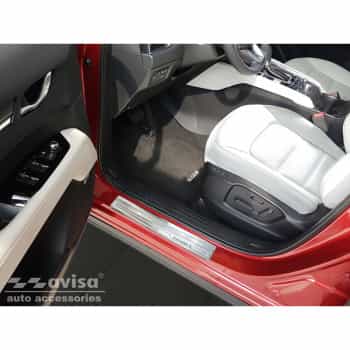 Seuil de porte en inox adapté pour Mazda CX-5 II 2017- 'Exclusive' - 4 pièces