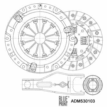 Kit d'embrayage ADM530103 Blue Print