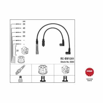 Kit de câbles d'allumage 5503 NGK