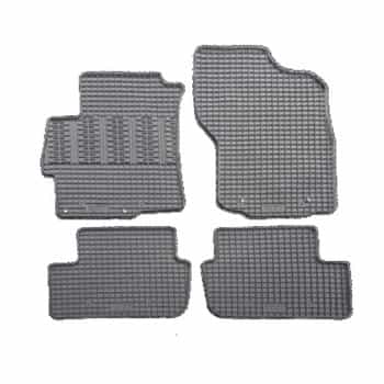Tapis en caoutchouc adaptés pour Mitsubishi Lancer 2008- (4 pièces + système de montage)