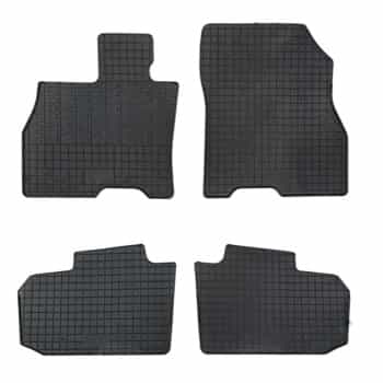 Tapis en caoutchouc pour Nissan Leaf (ZE0) 2010-2017 (4 pièces + système de montage)