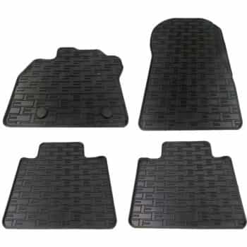 Tapis en caoutchouc pour Renault Zoe 2012-2018 & 2019- (4 pièces + système de montage)