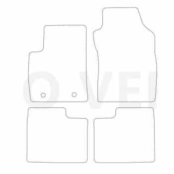 Tapis voiture pour Fiat 500 2007-2012- 4 pièces