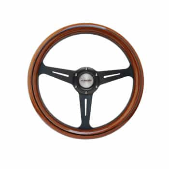 Simoni Racing Volant Sport Futa 350mm - Bois véritable / Noir