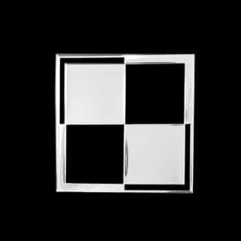 Autocollant Nickel 'Damier' - 50x50mm