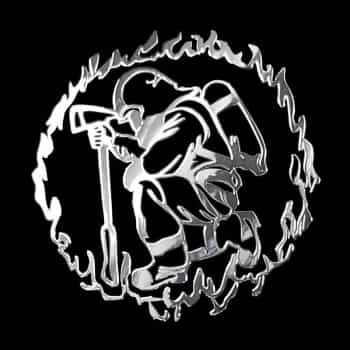 Autocollant Nickel 'Pompier' - 60x60mm