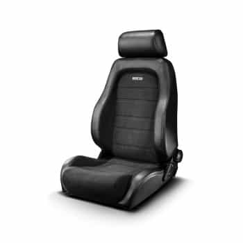 Sparco Sport Seat GT (Rétro) Cuir artificiel noir/microfibre (réglable)