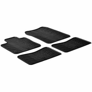 Tapis en caoutchouc pour Renault Twingo II à partir de 2007 (T-Design 4 pièces)