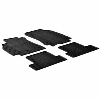Tapis en caoutchouc pour Renault Megane III à partir de 2008 (T-Design 4 pièces)