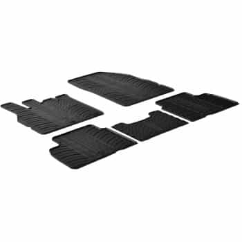 Tapis en caoutchouc pour Renault Scenic III 2009- (T-Design 5 pièces)