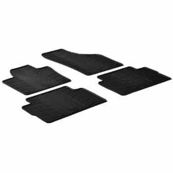 Tapis en caoutchouc pour Volkswagen Sharan 2010- / Seat Alhambra 5 portes 2010- (T-Design 4 pièces)