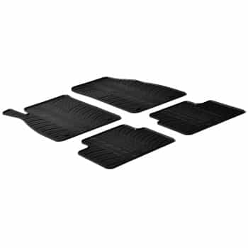 Tapis en caoutchouc adaptés pour Opel Insignia de 2008 à 2013 (T-Design 4 pièces + clips de fixation)