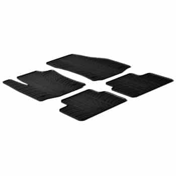 Tapis en caoutchouc adaptés pour Opel Meriva B 2010- (T-Design 4 pièces + clips de montage)