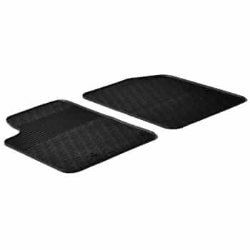 Tapis de Sol en Caoutchouc Citroen Berlingo / Peugeot Partner de 2002 à 2008 (profil G en 2 parties + clips de montage)