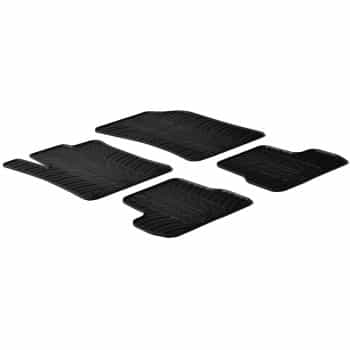 Tapis en caoutchouc pour Citroen C3 2010- (T-Design 4 pièces)