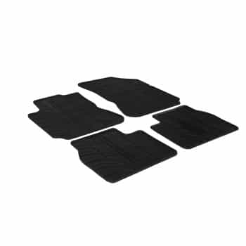 Tapis en caoutchouc adaptés pour Citroën C4 Cactus 2014- (T-Design 4 pièces + clips de fixation)