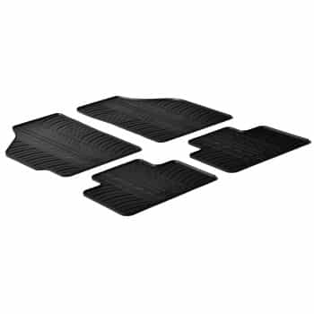 Tapis en caoutchouc pour Fiat Punto II 1999- & 2003- (T-Design 4 pièces)