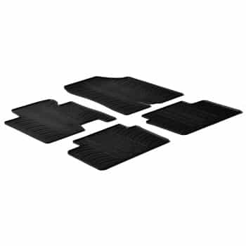 Tapis en caoutchouc adaptés pour Hyundai i30 / Kia Cee'd 2012-2015 (T-Design 4 pièces + clips de montage)