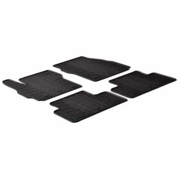 Tapis en caoutchouc adaptés pour Mazda 5 2010- (T-Design 4 pièces + clips de montage)