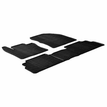 Tapis en caoutchouc adaptés à Toyota Verso 2009- (T-Design 5 pièces + clips de montage)