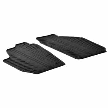 Tapis en caoutchouc adaptés pour Skoda Roomster / Practic 2007- (T-Design 2 pièces)